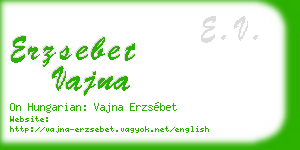 erzsebet vajna business card